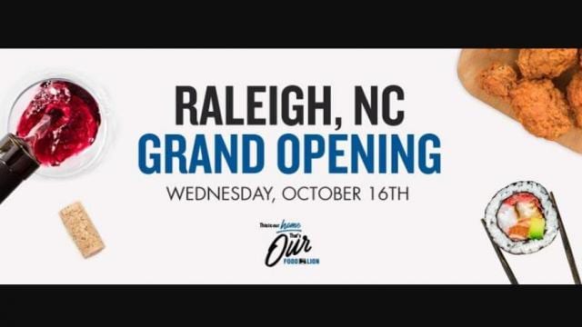 New Food Lion Grand Opening in Raleigh on October 16 with gift card giveaway